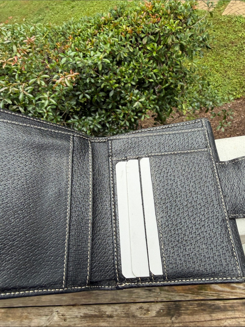 Fendi Black Leather Wallet with Silver Logo Plaque - Picture 10 of 16